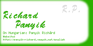 richard panyik business card